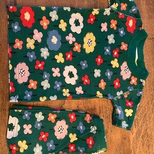 Floral Green Pajama Set